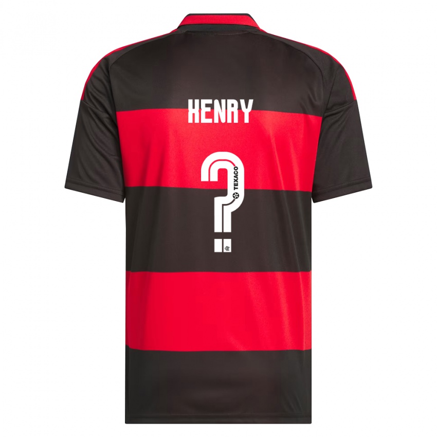 נשים Henry #0 אדום שחור לבן ג'רזי ביתית 2026/27 חולצה קצרה