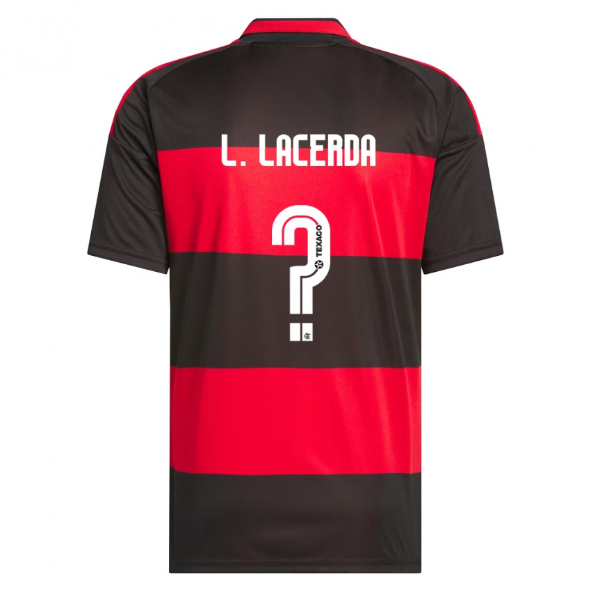 נשים Iago Lacerda #0 אדום שחור לבן ג'רזי ביתית 2026/27 חולצה קצרה