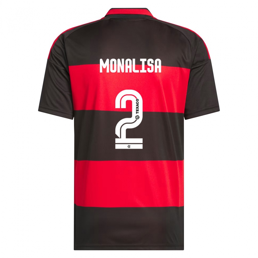 נשים Monalisa #2 אדום שחור לבן ג'רזי ביתית 2026/27 חולצה קצרה