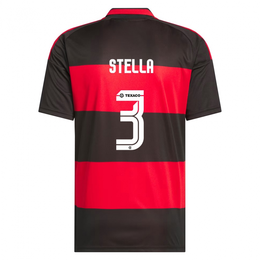נשים Stella #3 אדום שחור לבן ג'רזי ביתית 2026/27 חולצה קצרה
