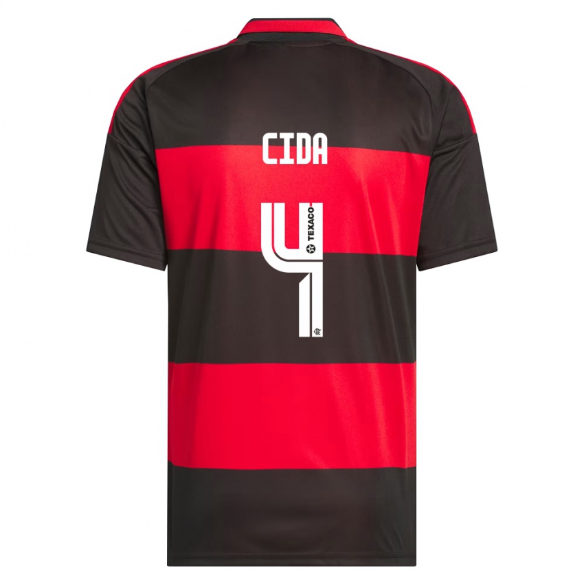 נשים Cida #4 אדום שחור לבן ג'רזי ביתית 2026/27 חולצה קצרה
