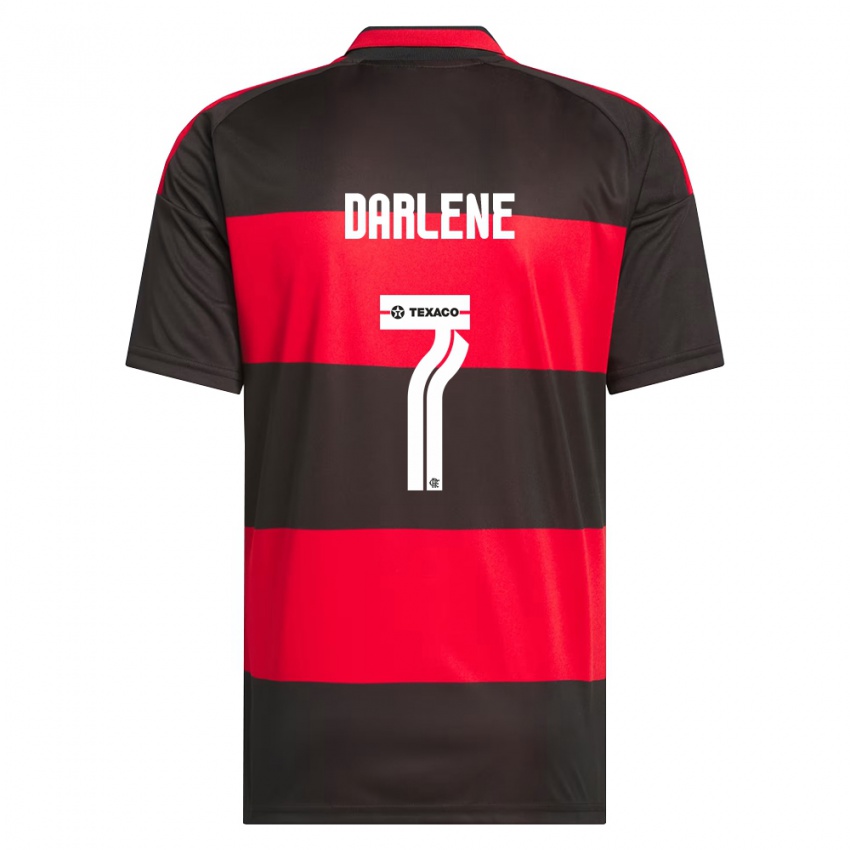 נשים Darlene #7 אדום שחור לבן ג'רזי ביתית 2026/27 חולצה קצרה