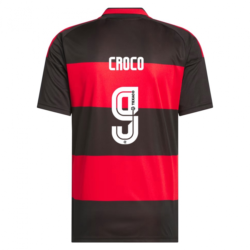 נשים Gabi Croco #9 אדום שחור לבן ג'רזי ביתית 2026/27 חולצה קצרה