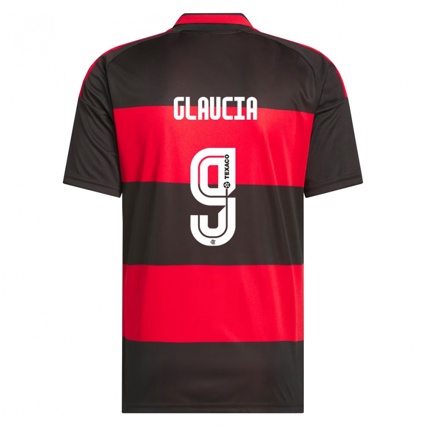 נשים Glaucia #9 אדום שחור לבן ג'רזי ביתית 2026/27 חולצה קצרה