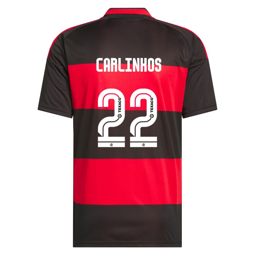 נשים Carlinhos #22 אדום שחור לבן ג'רזי ביתית 2026/27 חולצה קצרה