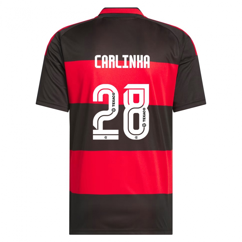 נשים Carlinha #28 אדום שחור לבן ג'רזי ביתית 2026/27 חולצה קצרה