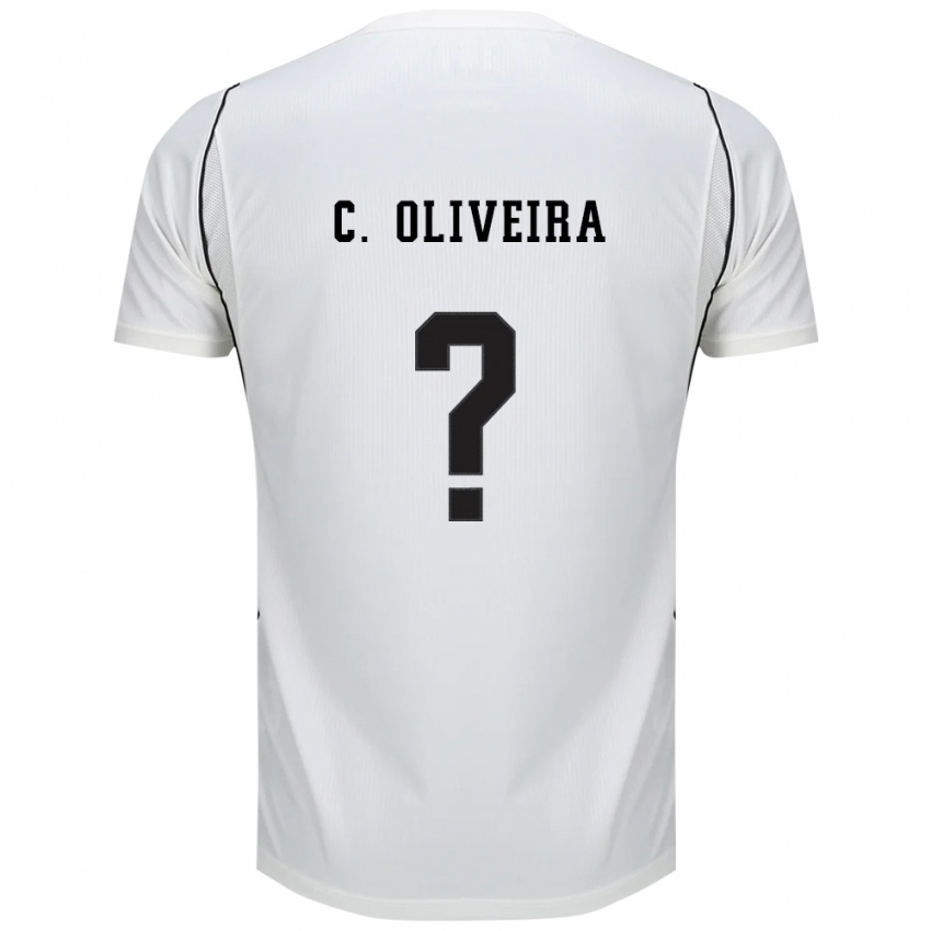 נשים Christian Oliveira #0 לבן שחור אדום ג'רזי ביתית 2026/27 חולצה קצרה