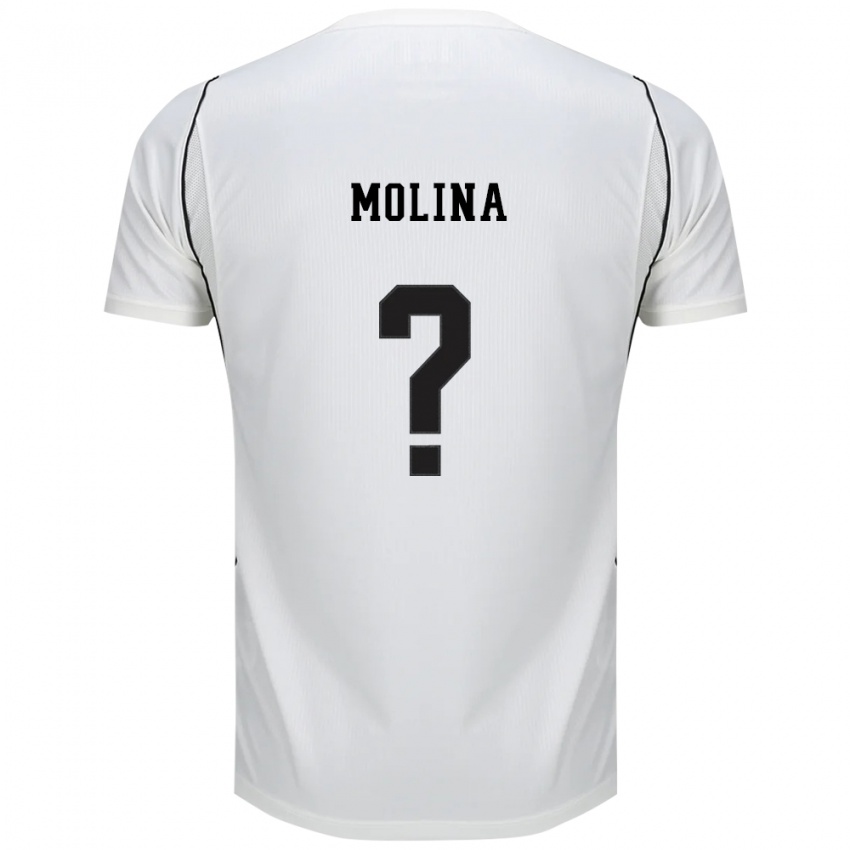 נשים Lucas Molina #0 לבן שחור אדום ג'רזי ביתית 2026/27 חולצה קצרה