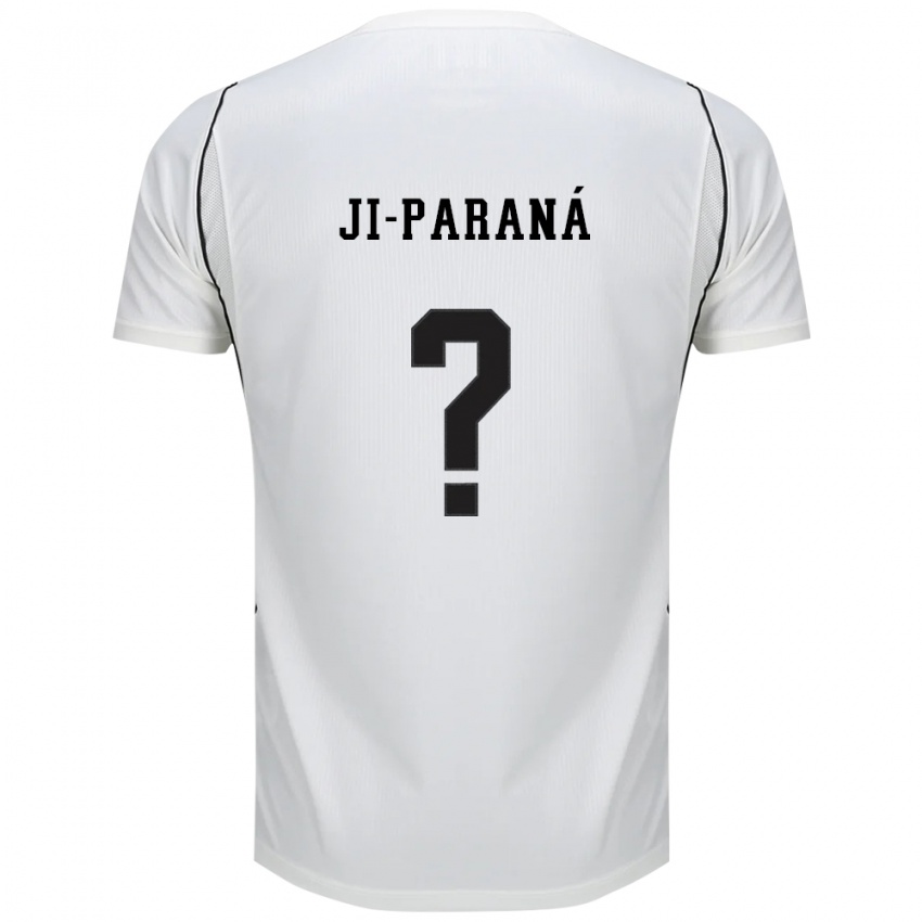 נשים Ji-Paraná #0 לבן שחור אדום ג'רזי ביתית 2026/27 חולצה קצרה