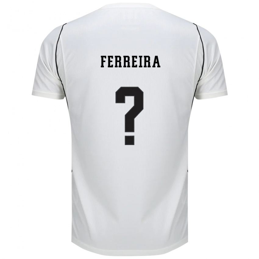 נשים Alan Ferreira #0 לבן שחור אדום ג'רזי ביתית 2026/27 חולצה קצרה