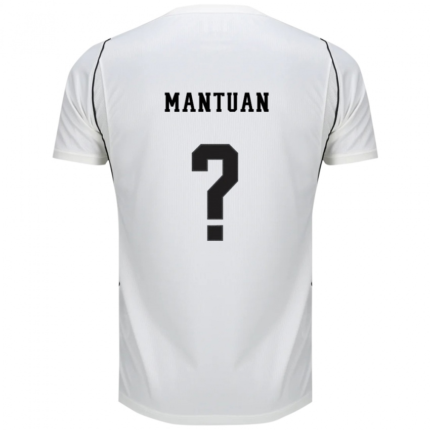 נשים Gustavo Mantuan #0 לבן שחור אדום ג'רזי ביתית 2026/27 חולצה קצרה