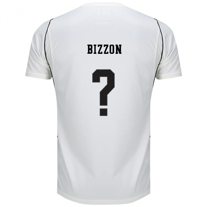 נשים Bizzon #0 לבן שחור אדום ג'רזי ביתית 2026/27 חולצה קצרה