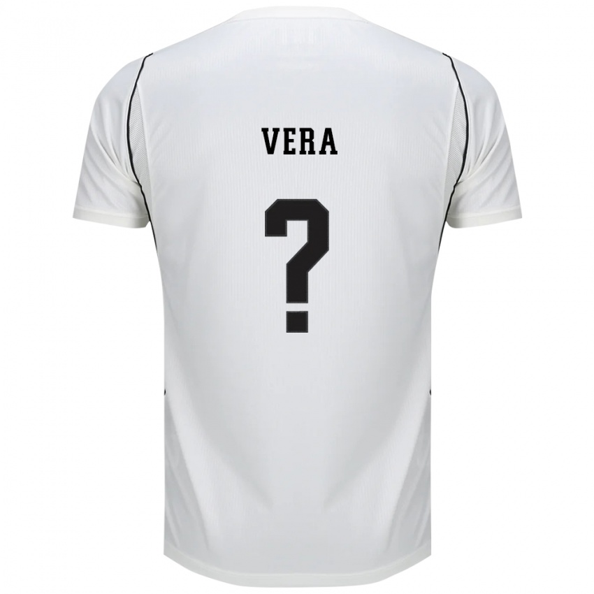 נשים Fernando Vera #0 לבן שחור אדום ג'רזי ביתית 2026/27 חולצה קצרה