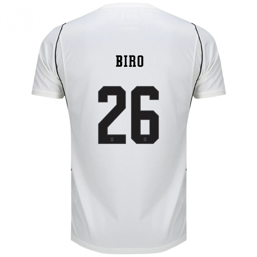 נשים Biro #26 לבן שחור אדום ג'רזי ביתית 2026/27 חולצה קצרה