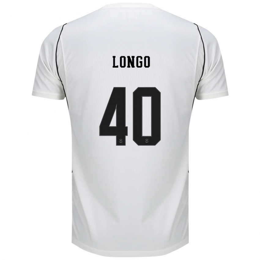 נשים Felipe Longo #40 לבן שחור אדום ג'רזי ביתית 2026/27 חולצה קצרה