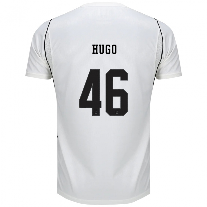 נשים Hugo #46 לבן שחור אדום ג'רזי ביתית 2026/27 חולצה קצרה