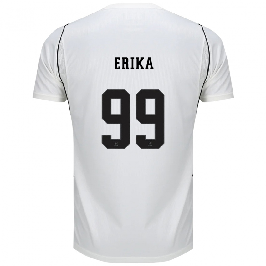 נשים Erika #99 לבן שחור אדום ג'רזי ביתית 2026/27 חולצה קצרה