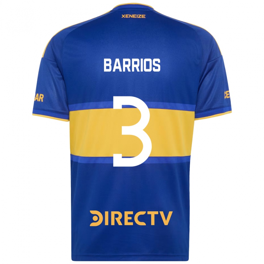 נשים Gabriela Barrios #3 כחול מלכותי צהוב ג'רזי ביתית 2026/27 חולצה קצרה