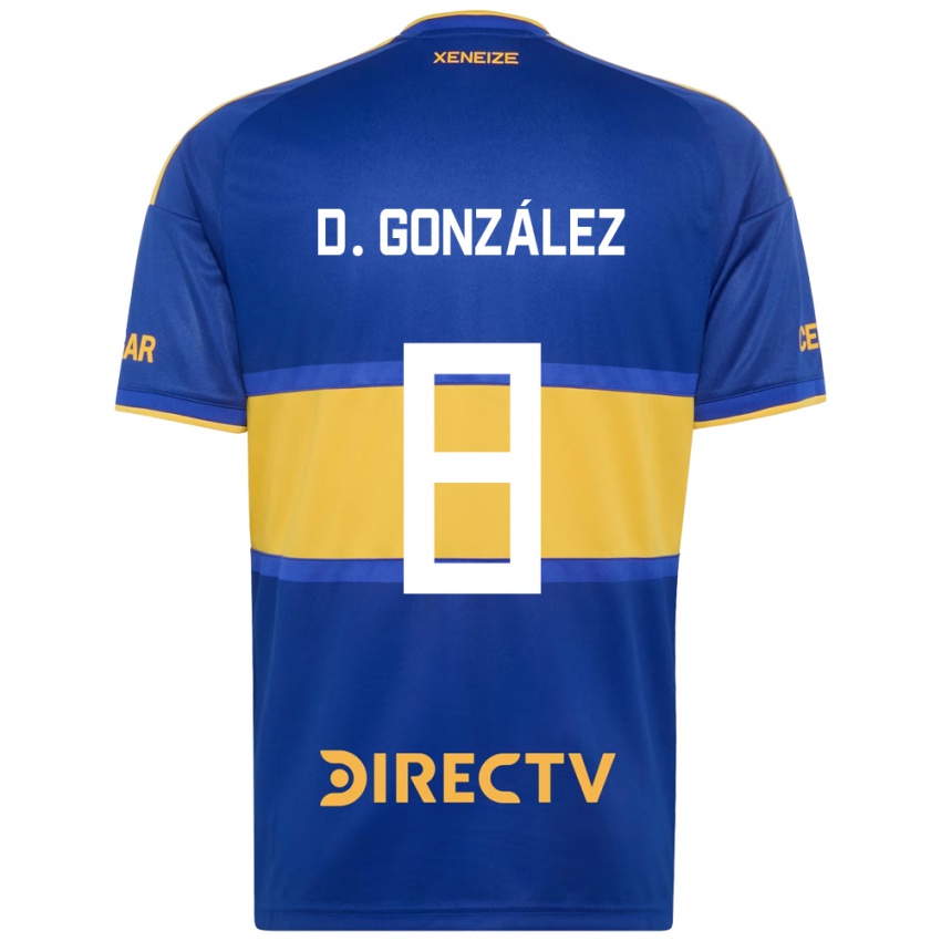 נשים Dante González #8 כחול מלכותי צהוב ג'רזי ביתית 2026/27 חולצה קצרה