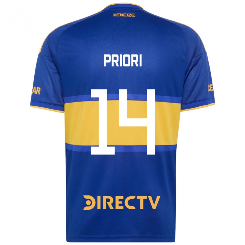 נשים Brisa Priori #14 כחול מלכותי צהוב ג'רזי ביתית 2026/27 חולצה קצרה