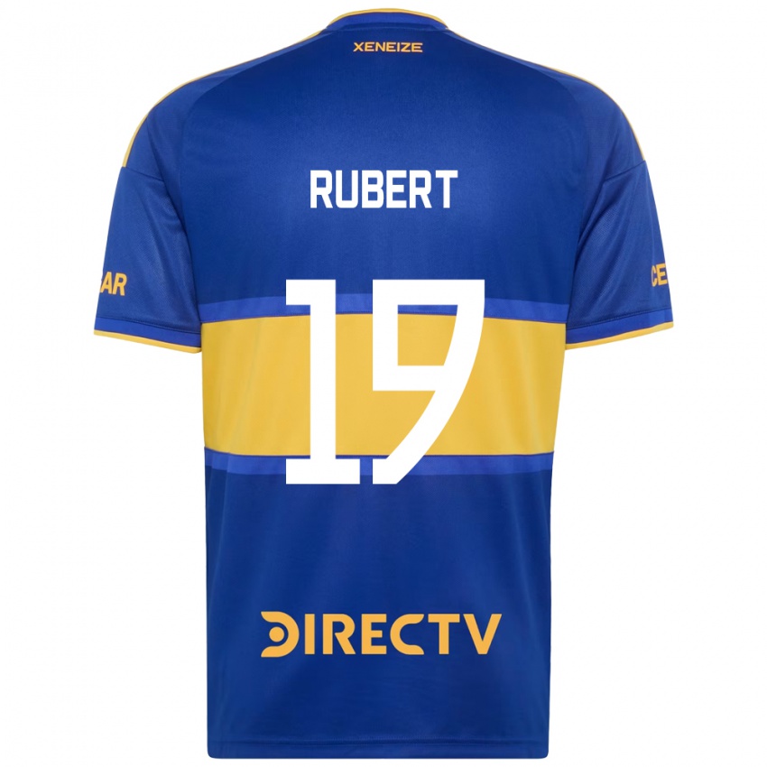 נשים Gonzalo Rubert #19 כחול מלכותי צהוב ג'רזי ביתית 2026/27 חולצה קצרה