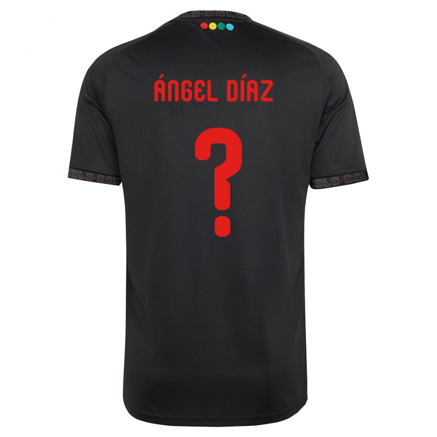 נשים Ángel Díaz #0 שחור אדום הרחק ג'רזי 2026/27 חולצה קצרה