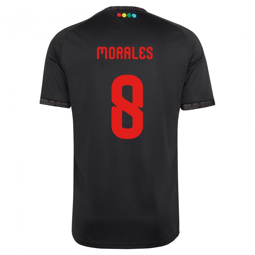 נשים Cristopher Morales #8 שחור אדום הרחק ג'רזי 2026/27 חולצה קצרה