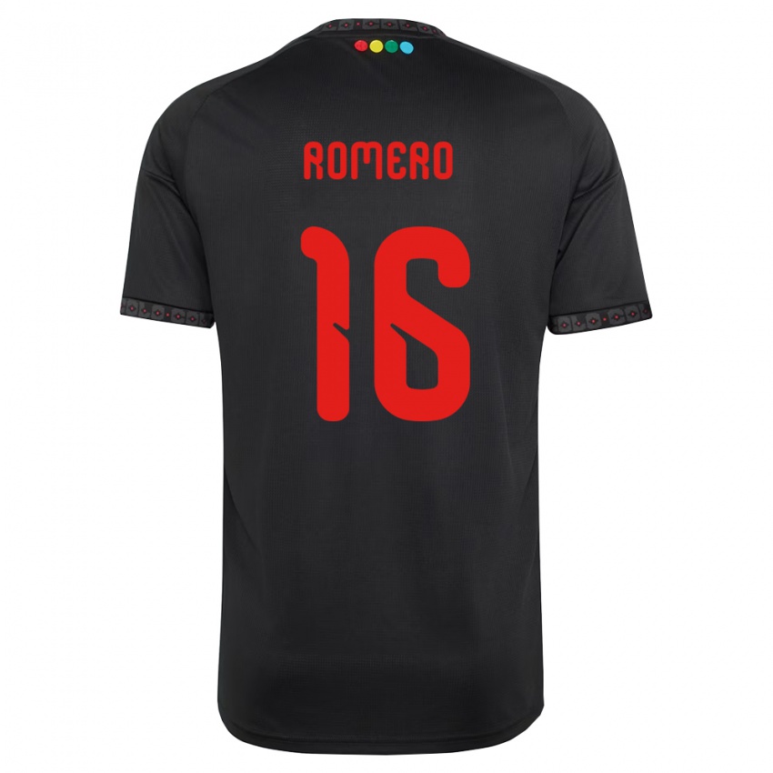 נשים Evanz Romero #16 שחור אדום הרחק ג'רזי 2026/27 חולצה קצרה
