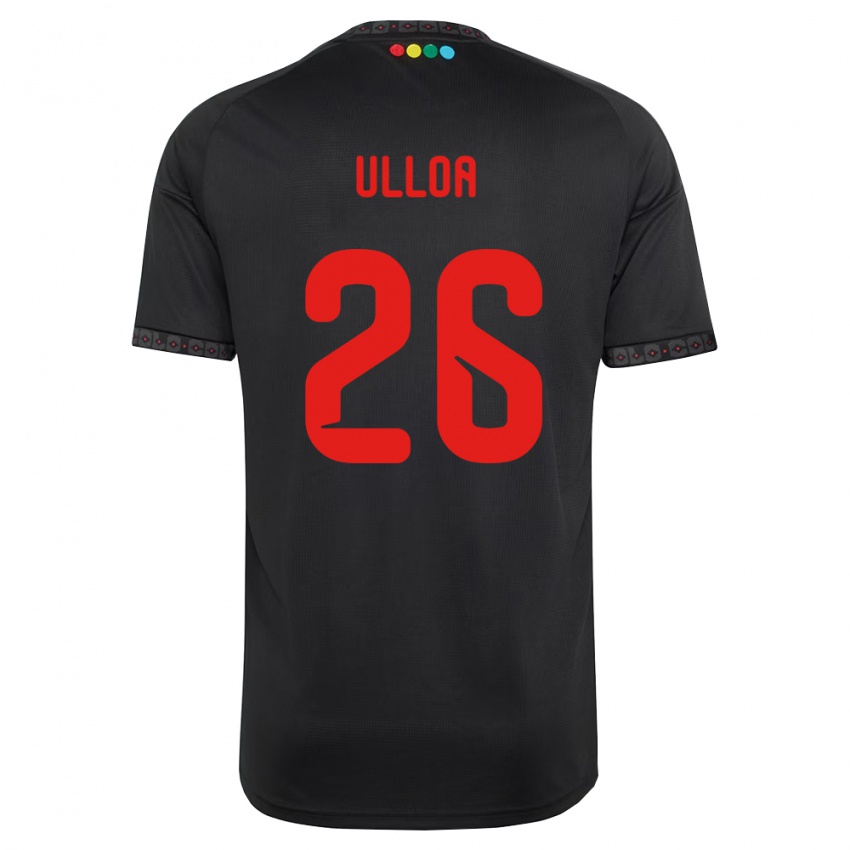 נשים Diego Ulloa #26 שחור אדום הרחק ג'רזי 2026/27 חולצה קצרה