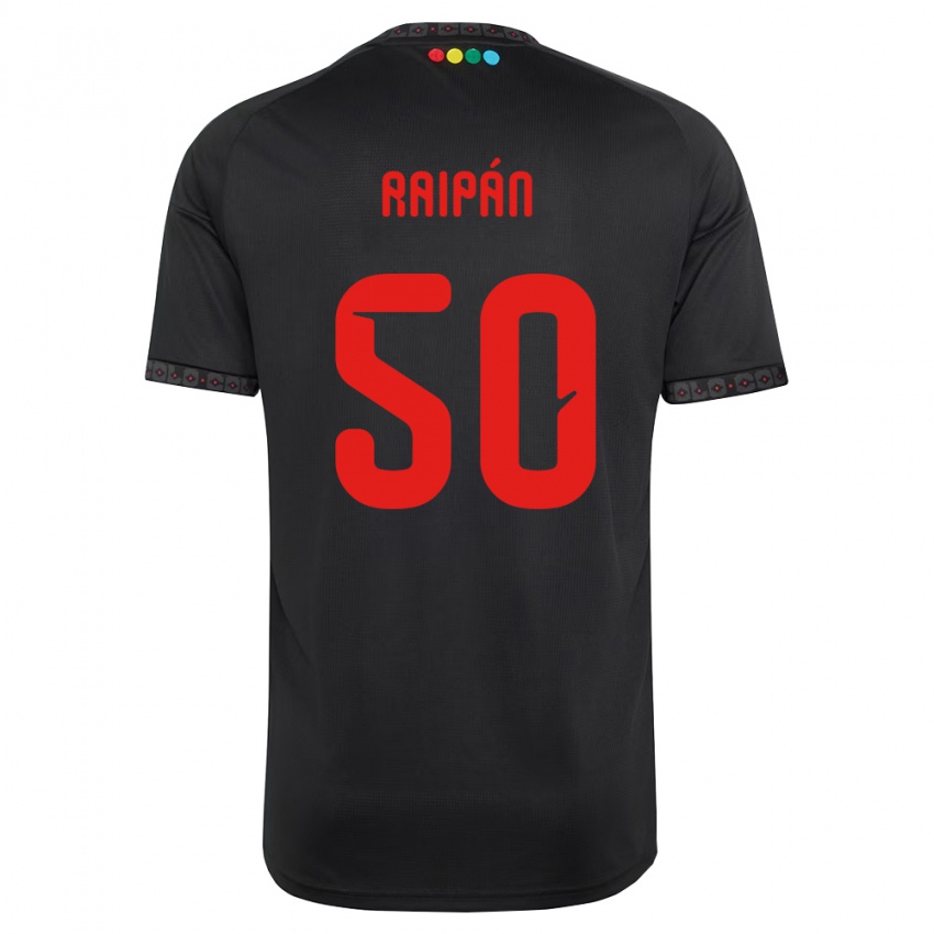 נשים Felipe Raipán #50 שחור אדום הרחק ג'רזי 2026/27 חולצה קצרה