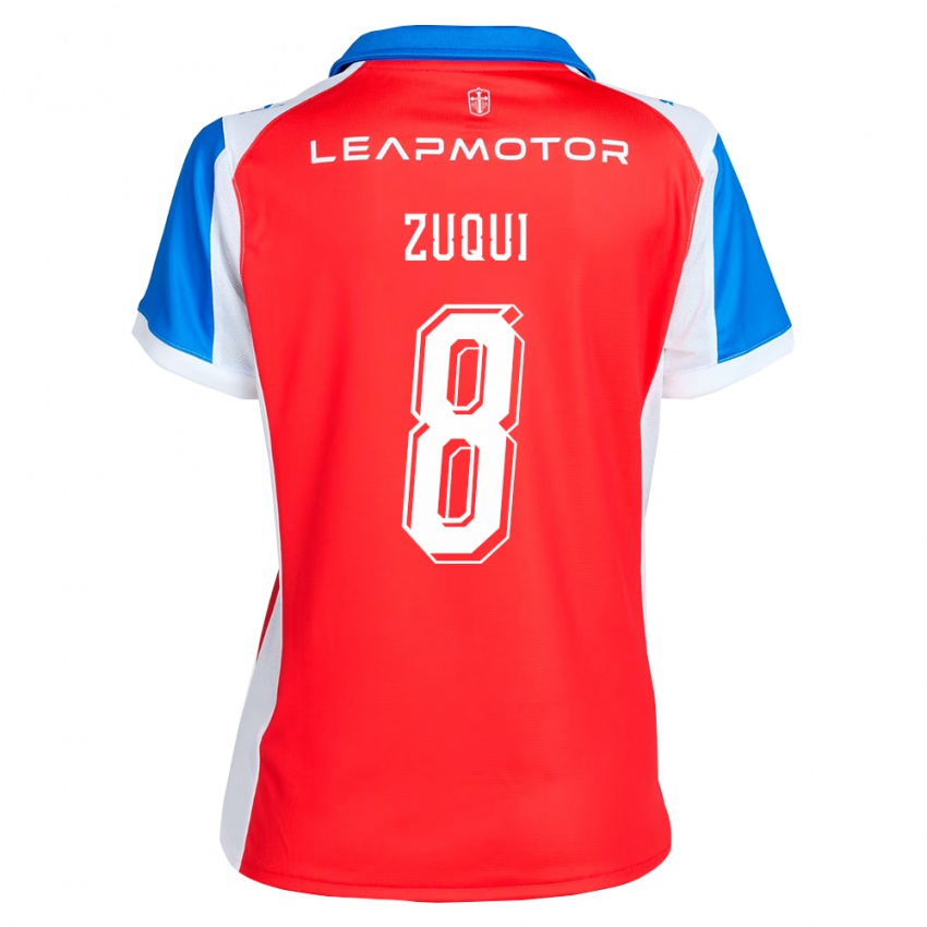 נשים Fernando Zuqui #8 אדום כחול הרחק ג'רזי 2026/27 חולצה קצרה