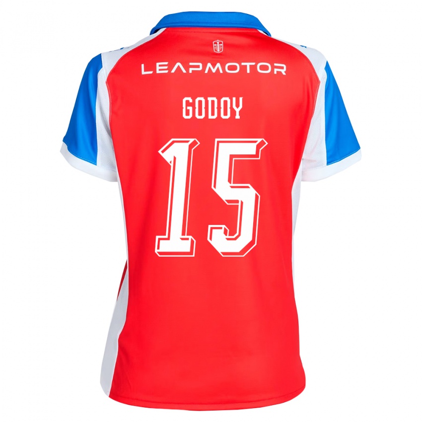 נשים Martín Godoy #15 אדום כחול הרחק ג'רזי 2026/27 חולצה קצרה