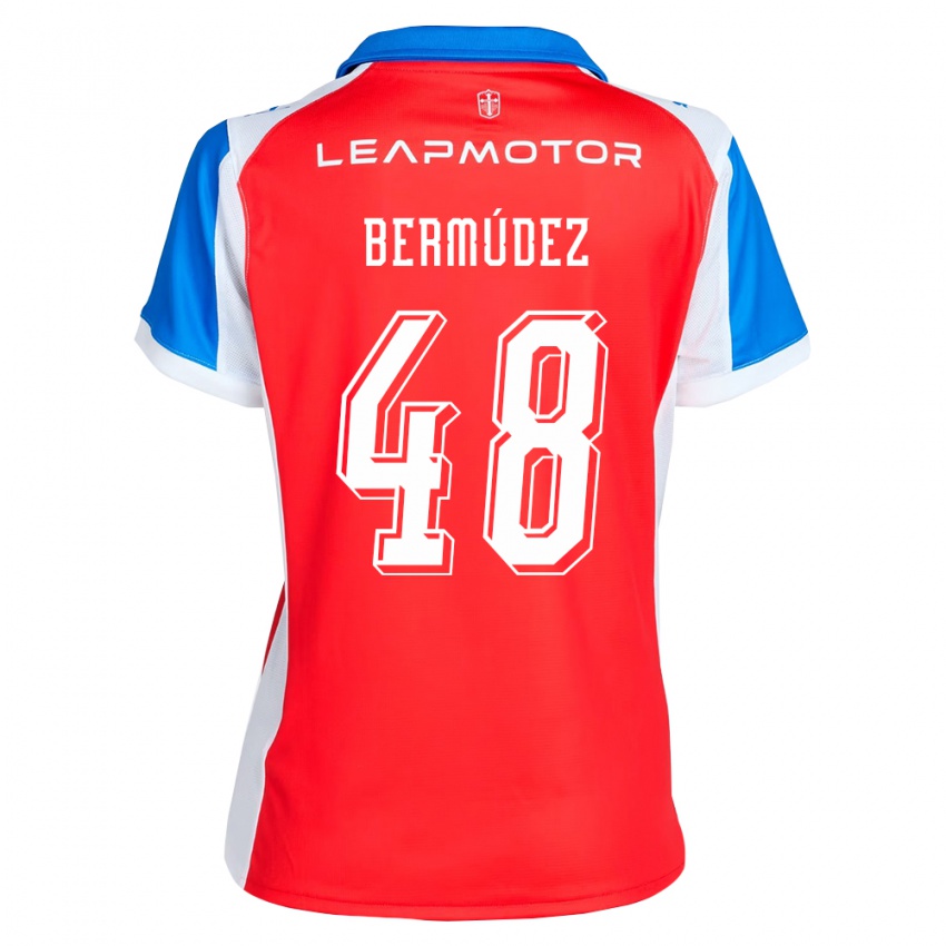 נשים Diego Bermúdez #48 אדום כחול הרחק ג'רזי 2026/27 חולצה קצרה