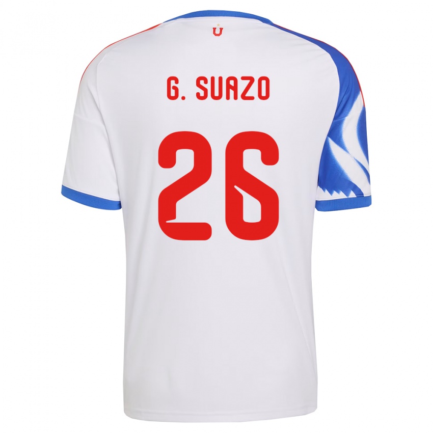 נשים Grettel Suazo #26 לבן כחול צי הרחק ג'רזי 2026/27 חולצה קצרה