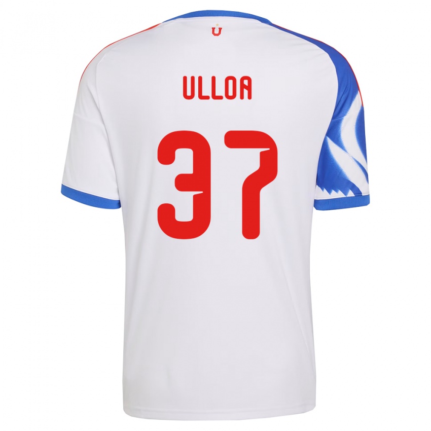 נשים Cristóbal Ulloa #37 לבן כחול צי הרחק ג'רזי 2026/27 חולצה קצרה