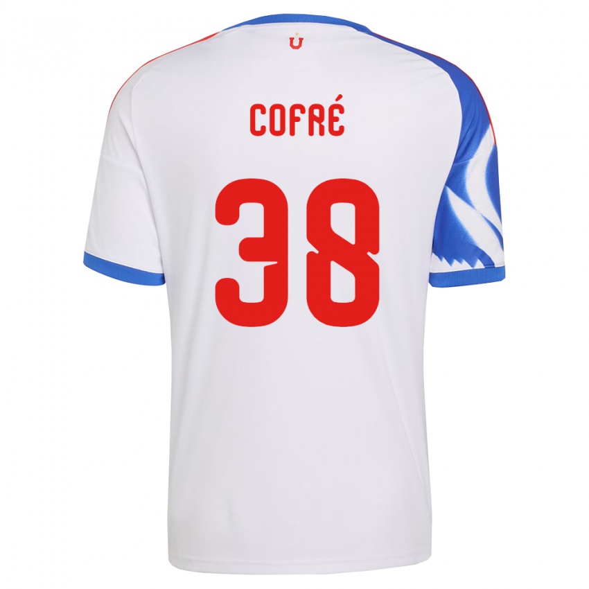 נשים Diego Cofré #38 לבן כחול צי הרחק ג'רזי 2026/27 חולצה קצרה