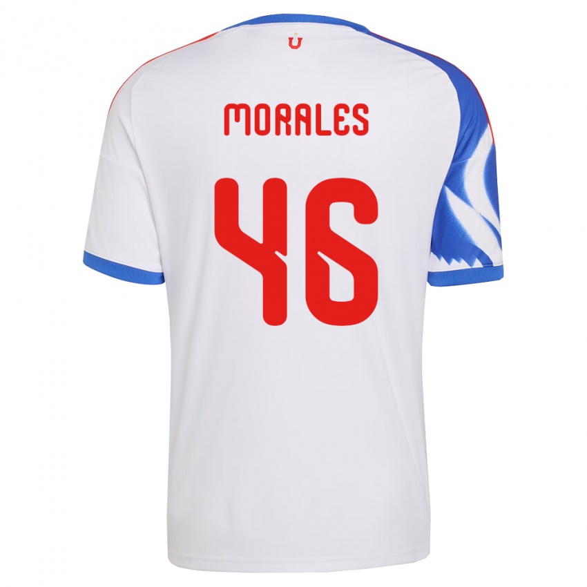 נשים Bastián Morales #46 לבן כחול צי הרחק ג'רזי 2026/27 חולצה קצרה