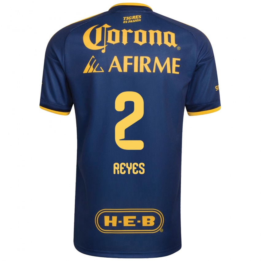 נשים Francisco Reyes #2 כחול מלכותי צהוב הרחק ג'רזי 2026/27 חולצה קצרה