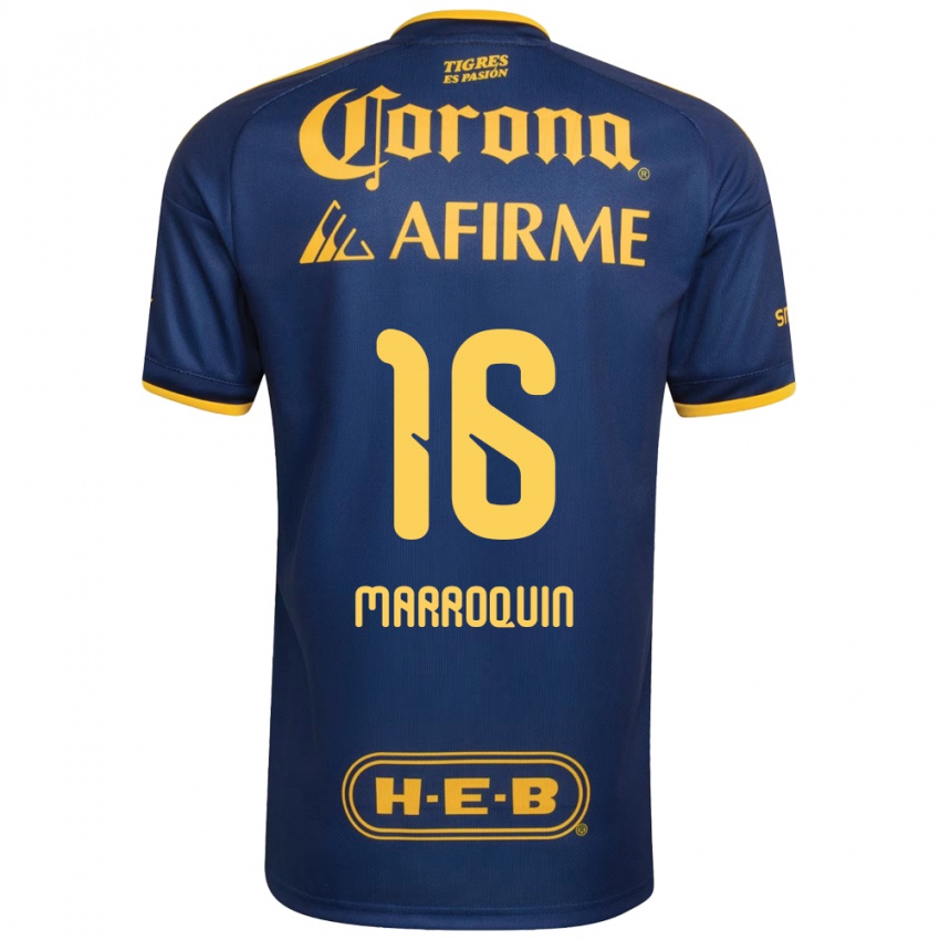 נשים Ammanda Marroquin #16 כחול מלכותי צהוב הרחק ג'רזי 2026/27 חולצה קצרה