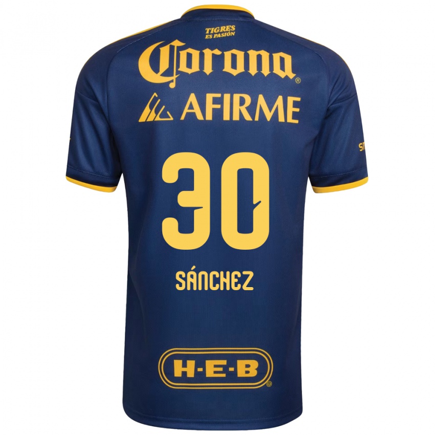 נשים Diego Sánchez #30 כחול מלכותי צהוב הרחק ג'רזי 2026/27 חולצה קצרה