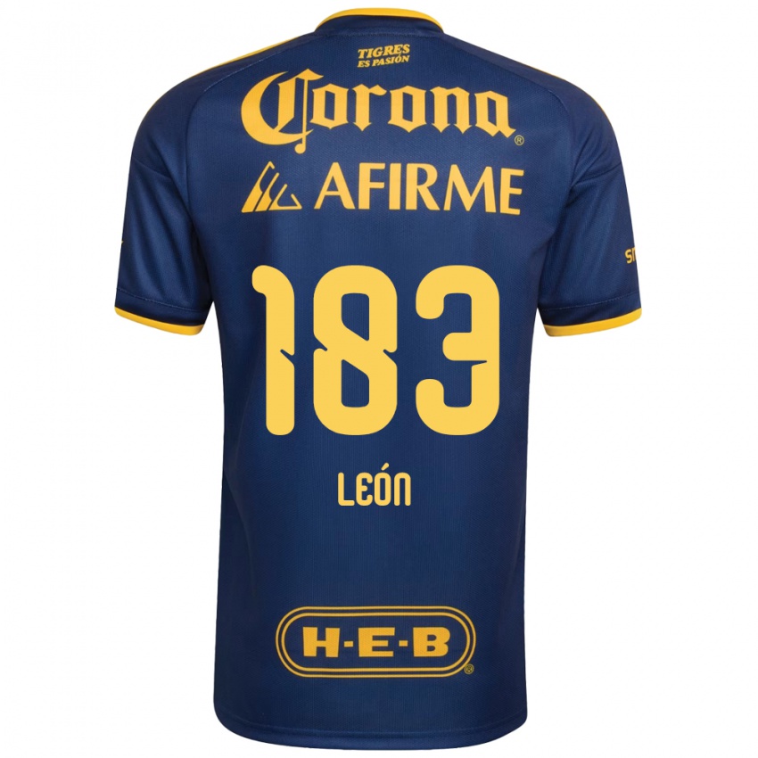 נשים Gabriel León #183 כחול מלכותי צהוב הרחק ג'רזי 2026/27 חולצה קצרה