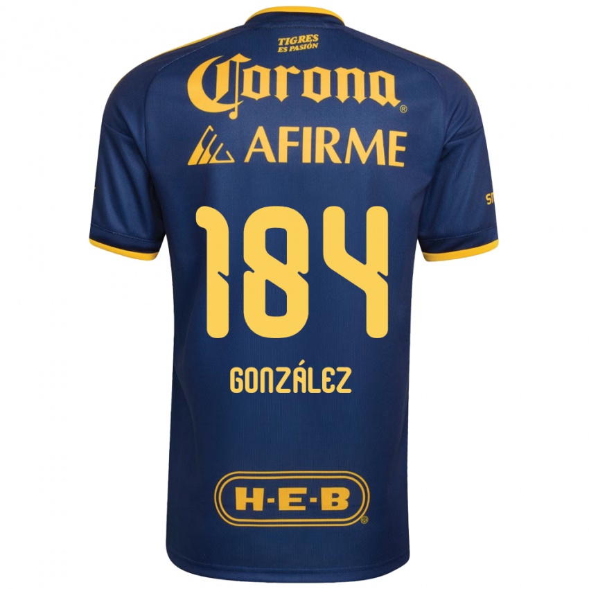 נשים Erick González #184 כחול מלכותי צהוב הרחק ג'רזי 2026/27 חולצה קצרה