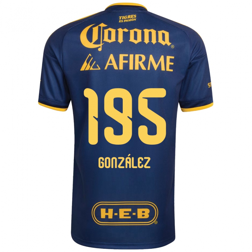 נשים Germán González #195 כחול מלכותי צהוב הרחק ג'רזי 2026/27 חולצה קצרה