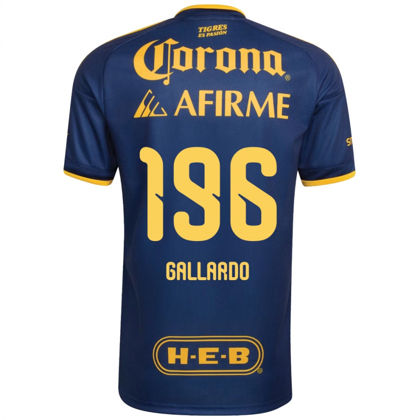 נשים Gael Gallardo #196 כחול מלכותי צהוב הרחק ג'רזי 2026/27 חולצה קצרה