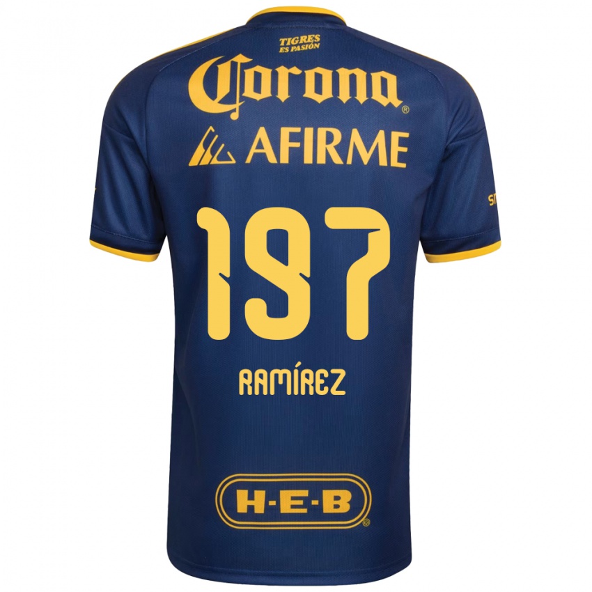 נשים Ángel Ramírez #197 כחול מלכותי צהוב הרחק ג'רזי 2026/27 חולצה קצרה