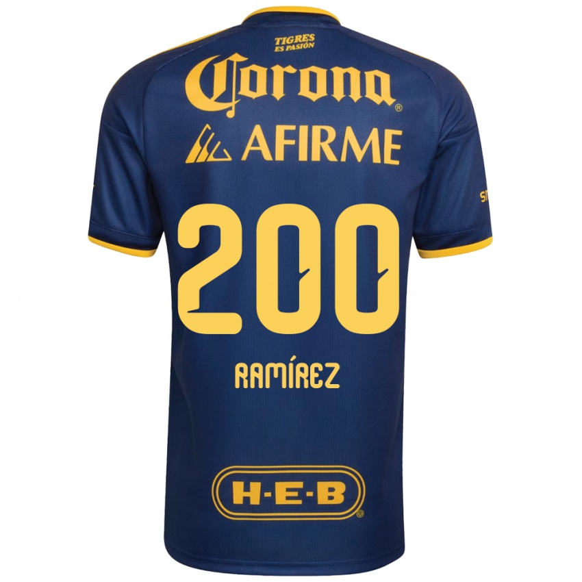 נשים Diego Ramírez #200 כחול מלכותי צהוב הרחק ג'רזי 2026/27 חולצה קצרה