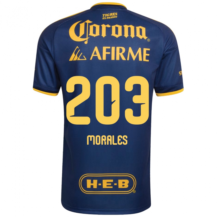 נשים Carlos Morales #203 כחול מלכותי צהוב הרחק ג'רזי 2026/27 חולצה קצרה
