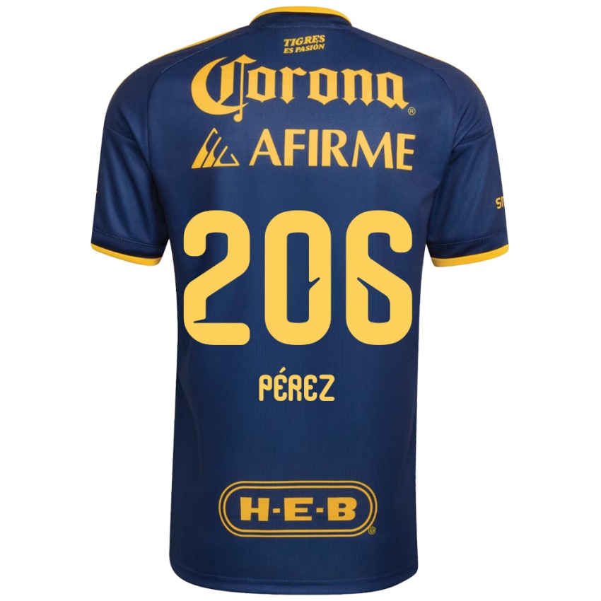 נשים Emmir Pérez #206 כחול מלכותי צהוב הרחק ג'רזי 2026/27 חולצה קצרה