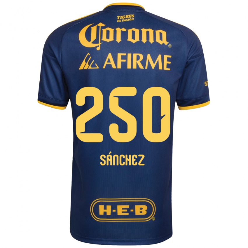 נשים Fernando Sánchez #250 כחול מלכותי צהוב הרחק ג'רזי 2026/27 חולצה קצרה