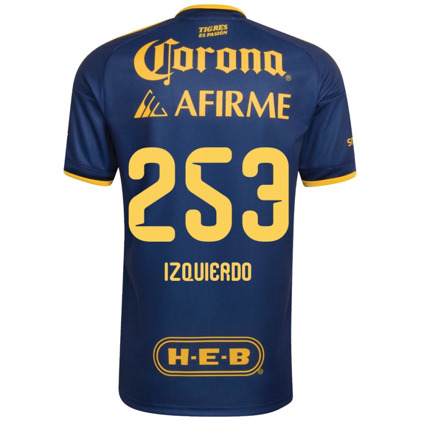 נשים Diego Izquierdo #253 כחול מלכותי צהוב הרחק ג'רזי 2026/27 חולצה קצרה